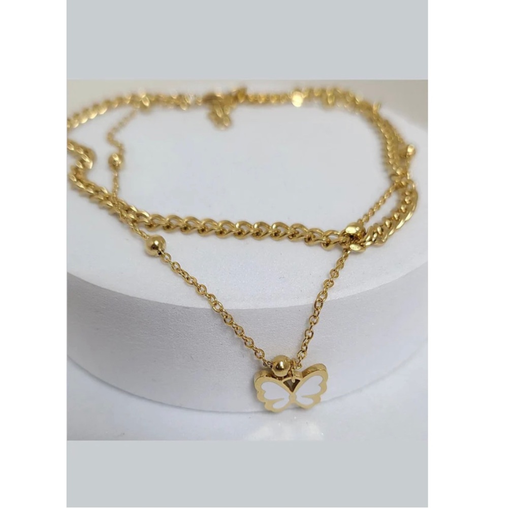 Butterfly anklet 😍